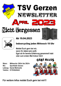 TSV Gerzen Newsletter April 2023